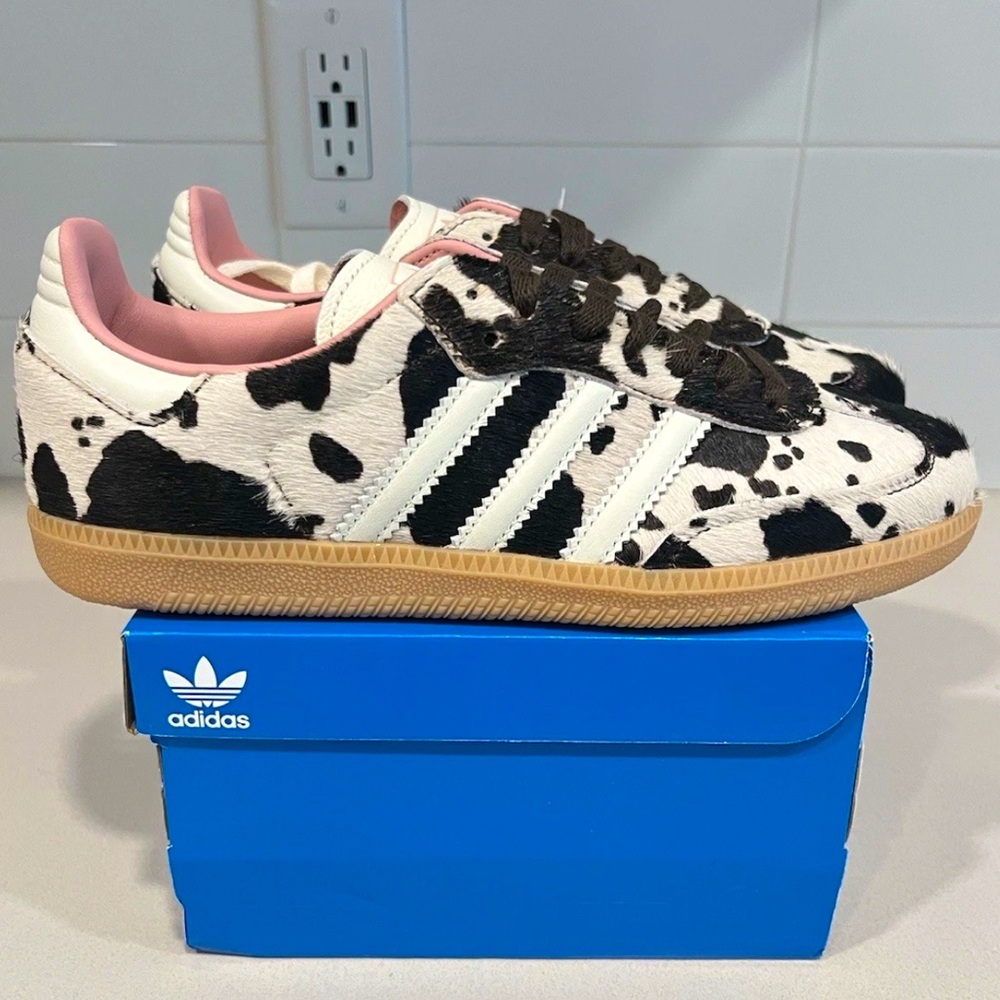 🐄💓 ADIDAS SAMBA COW PRINT 🐄💓 - Picture 2 of 6